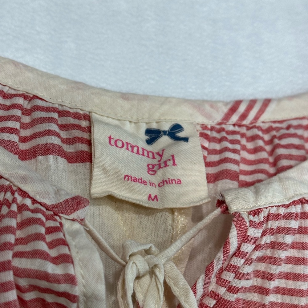 Tommy Girl Tunic Shirt Juniors M Normcore Everyday Casual Basic Capsule Layering - Picture 3 of 8